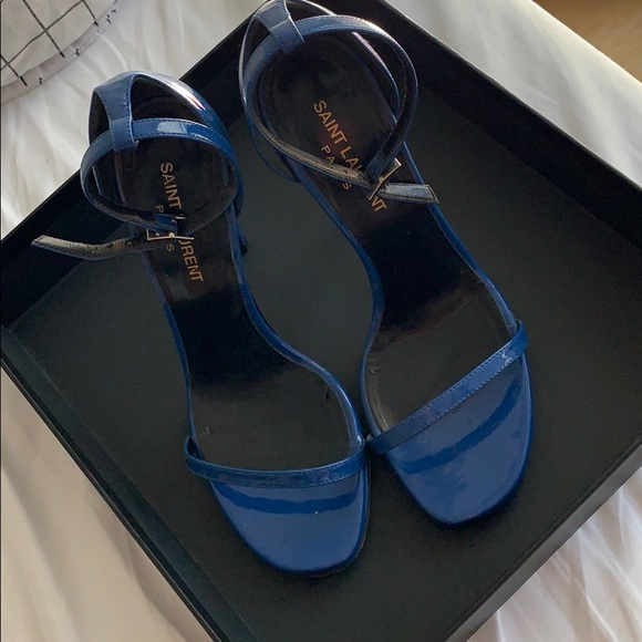 SAINT LAURENT strappy heels - Picture 2 of 9